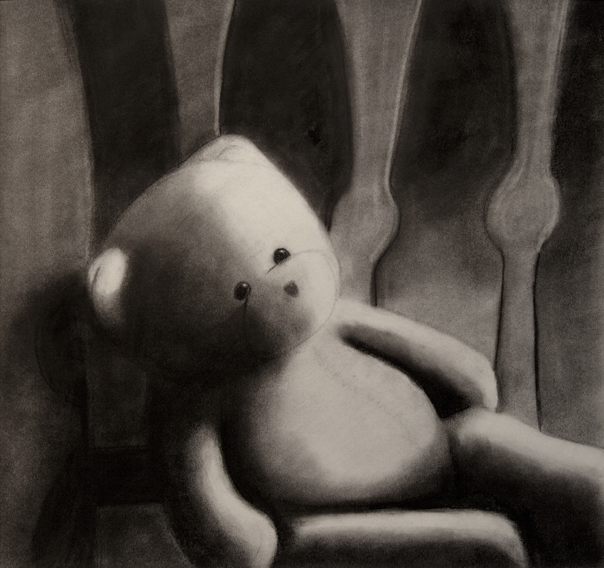 Nostalgia by Gracey Brower, 2015. Medium: Charcoal on paper