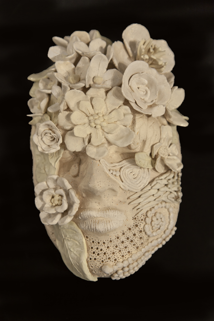 Spring Face by Rose Dobson, 2015. Medium: Ceramic